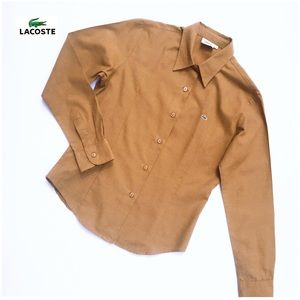 Lacoste Button Down 100% Cotton Shirt Size 40 EU (4-6 US)